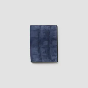 Men's Wallet Alligator Nabuk Navy