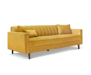 Mid-Century Modern Sofa in Mustard