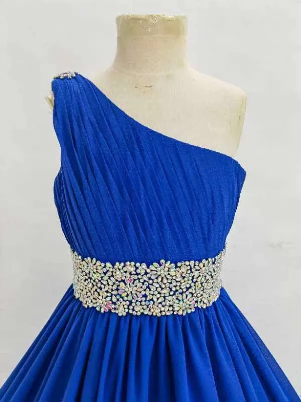 Miss Teens Royal Blue Elegant Evening Gown