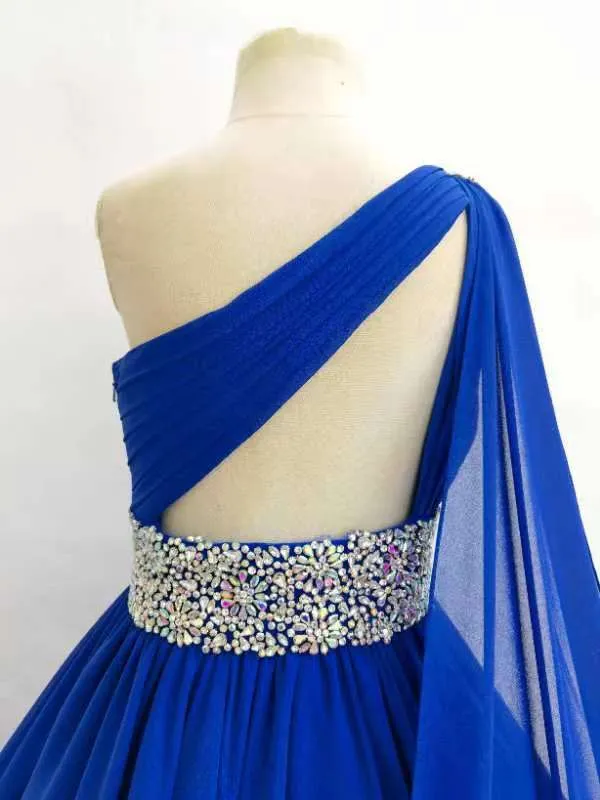 Miss Teens Royal Blue Elegant Evening Gown