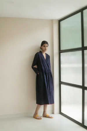 New All Season Dress Cotton Silk Sasha Deep Indigo-R.B.-Fashion Edit Runaway Bicycle