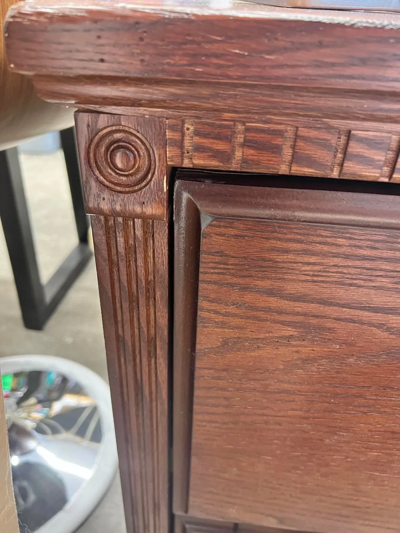 New Martin Furniture Huntington Oxford 2 Drawer File Cabinet, Burnish - Fully Assembled, has some minor cosmetic damage from transport, could be fixed with furniture marker! Retails $664 
