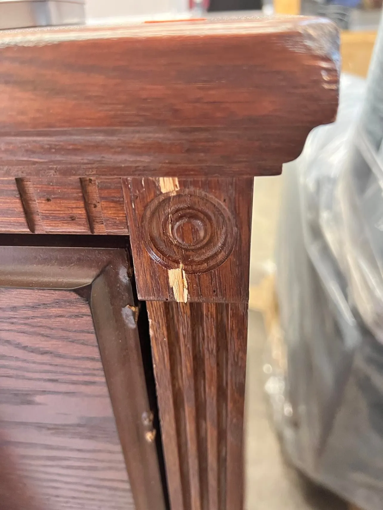 New Martin Furniture Huntington Oxford 2 Drawer File Cabinet, Burnish - Fully Assembled, has some minor cosmetic damage from transport, could be fixed with furniture marker! Retails $664 