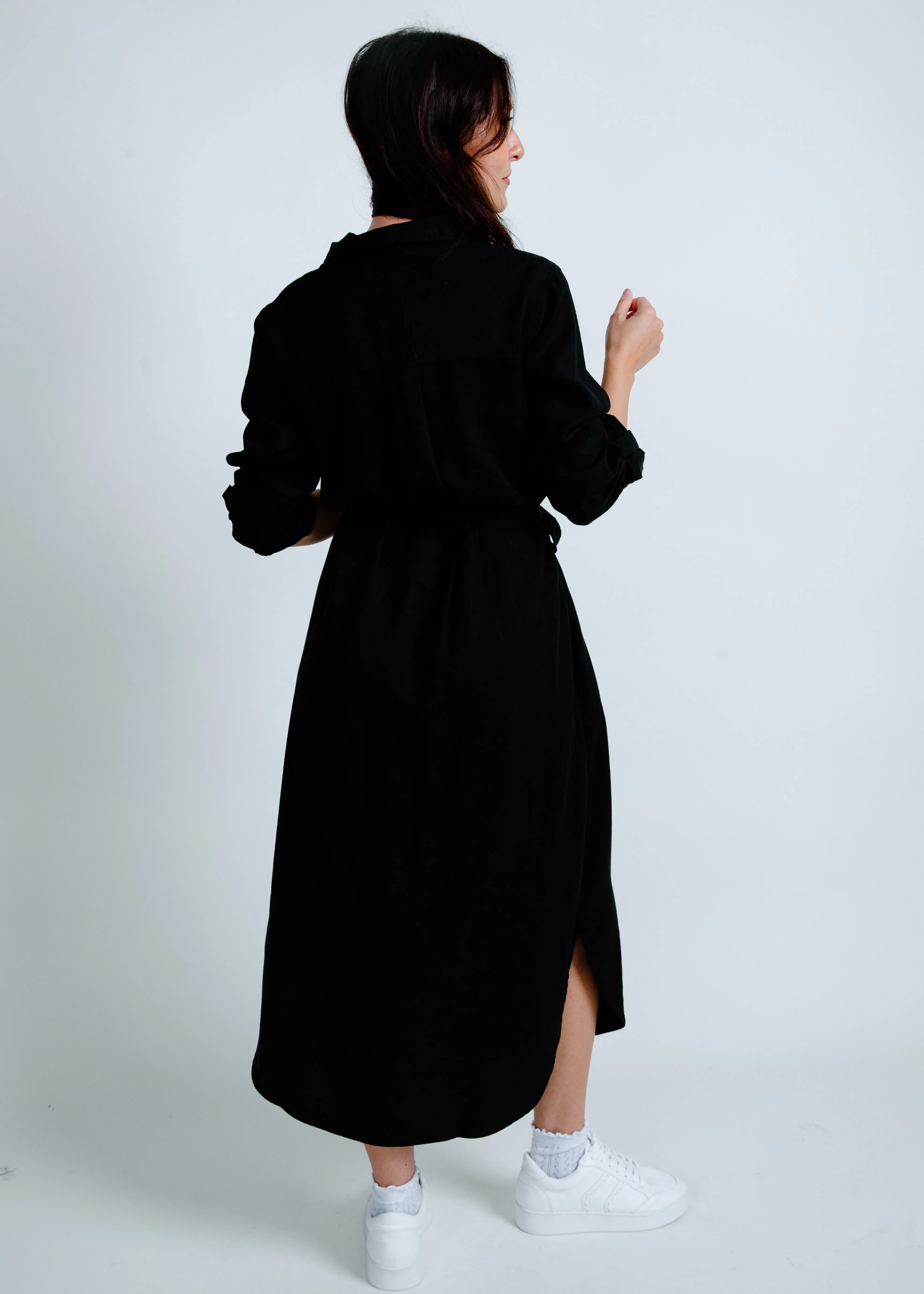 Noelle Button Down Midi Dress