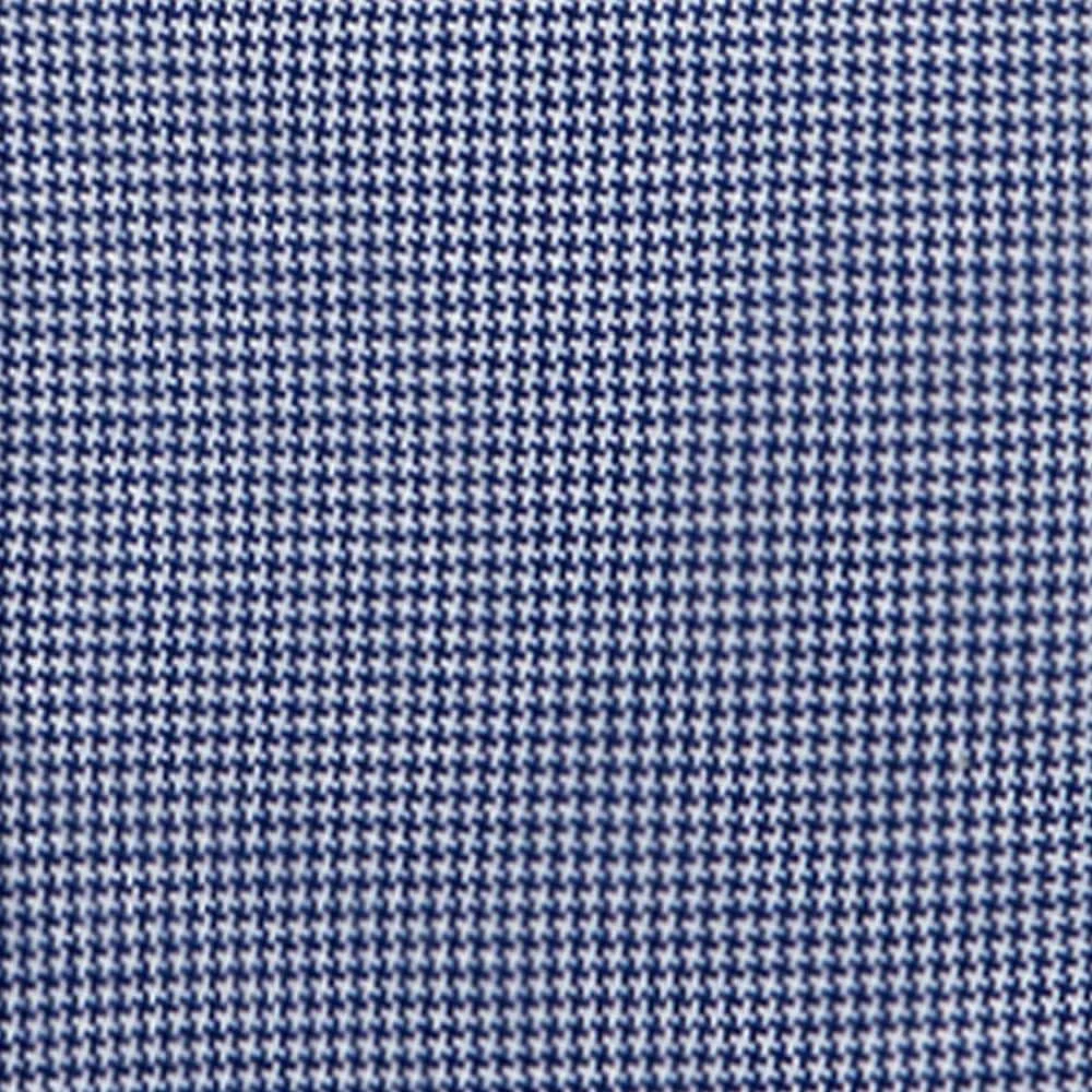 Non-Iron Knit Houndstooth - Navy