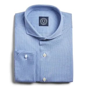 Non-Iron Knit Stripe - Blue