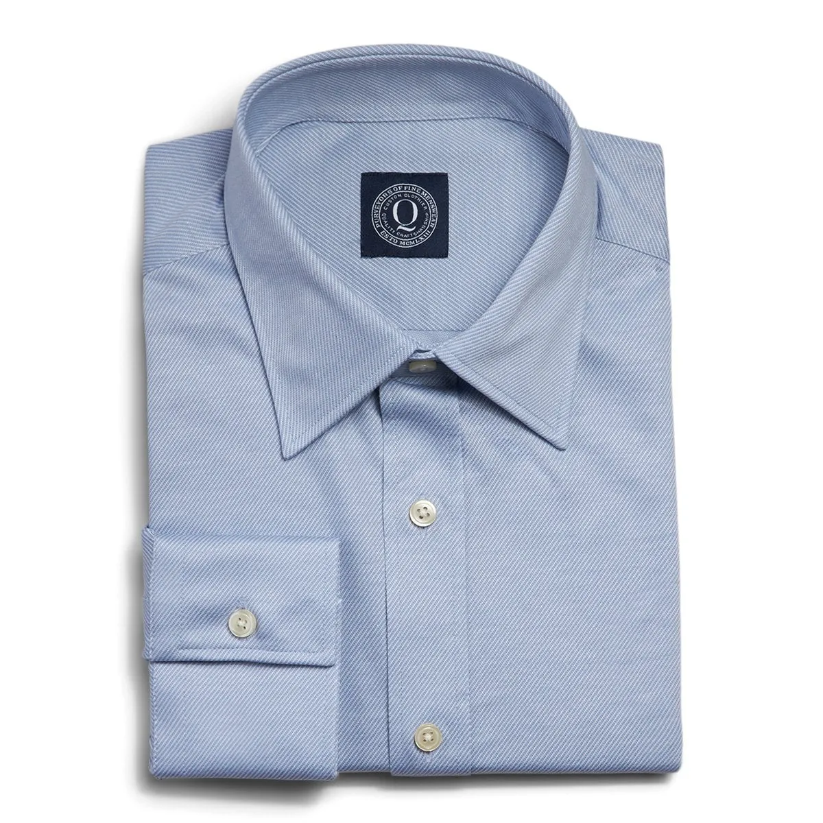 Non-Iron Knit Twill - Blue