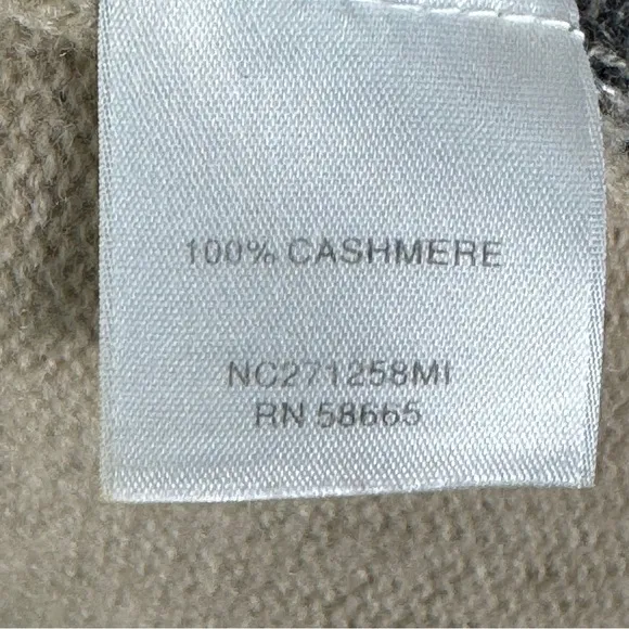 Nordstrom Collection 100% Cashmere Open Cardigan Sweater Gray Women's Size M/L