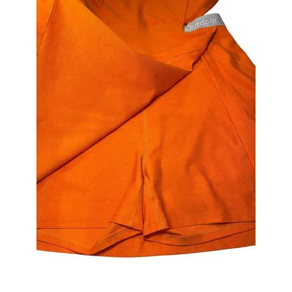 NWT Outdoor Voices Women Large Court Dress Clemetine Orange‎ Tennis Dress Skort