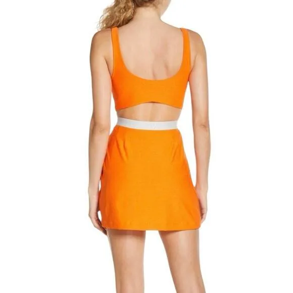 NWT Outdoor Voices Women Large Court Dress Clemetine Orange‎ Tennis Dress Skort