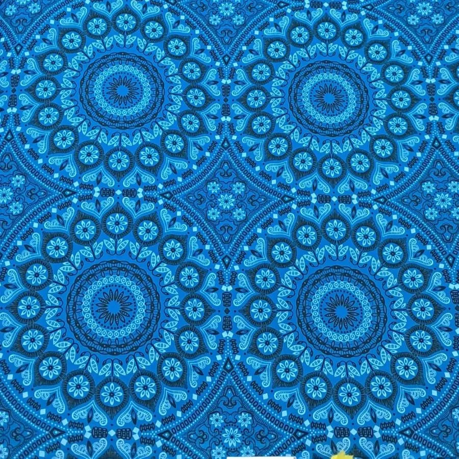 Original 3 Cats Fabric C/W25 Turquoise Blue 90cm