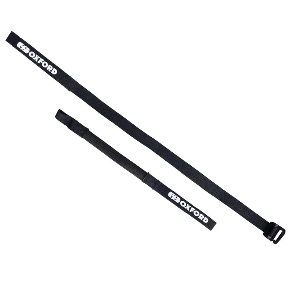 Oxford Atlas G-Hook Straps Black (17mm x 1.2m) (Pair)
