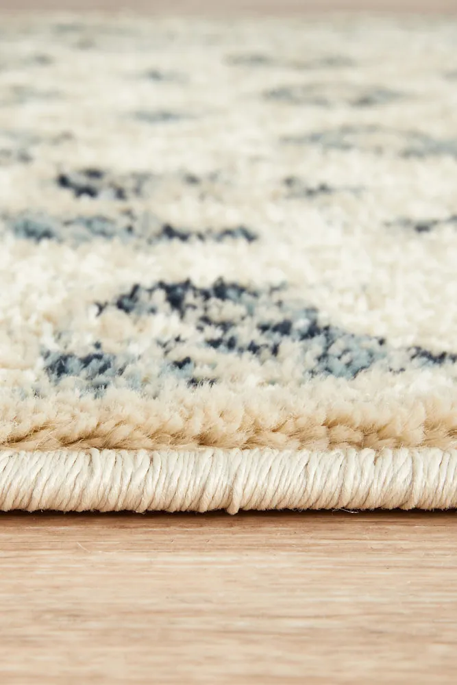 Oxford Illusion Blue Runner Rug