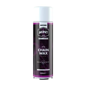 OXFORD MINT CYCLE MOTORBIKE MOTORCYCLE CHAIN WAX SPRAY 500ML