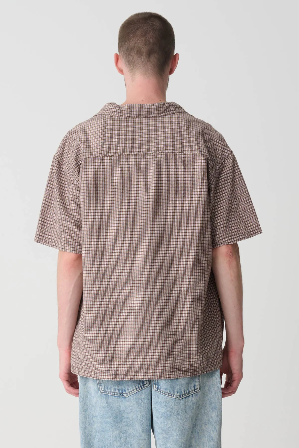 OXFORD SCRIPT SHIRT - BROWN