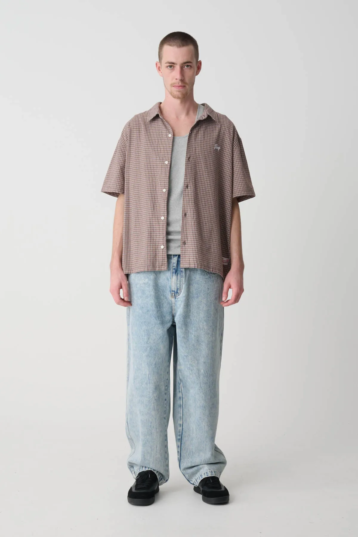 OXFORD SCRIPT SHIRT - BROWN