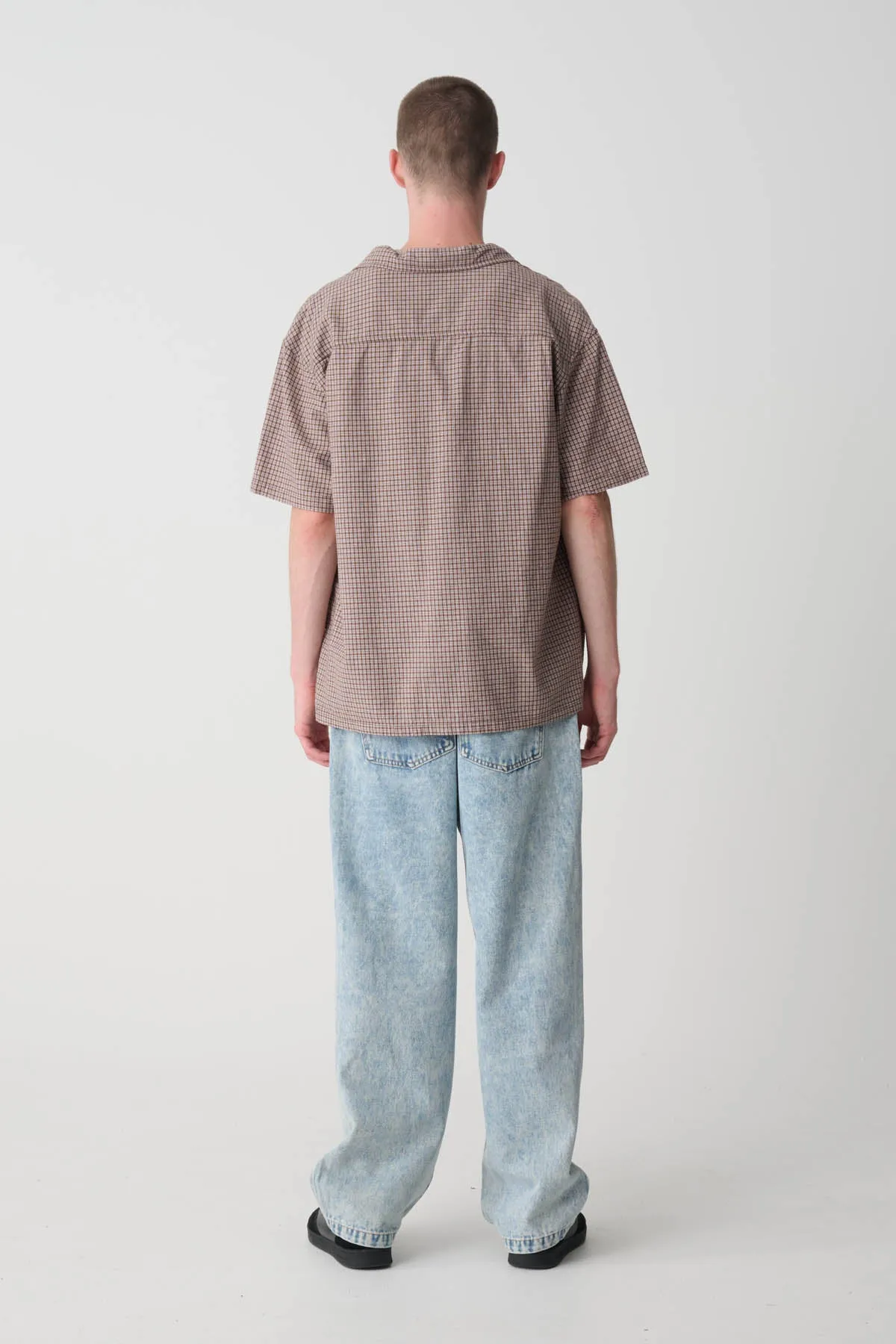 OXFORD SCRIPT SHIRT - BROWN