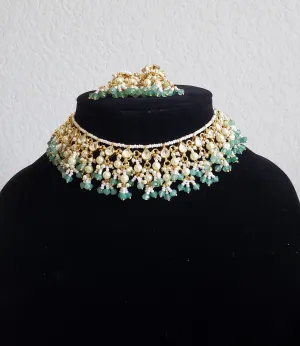 Pachi Kundan Necklace With Pearl Drops