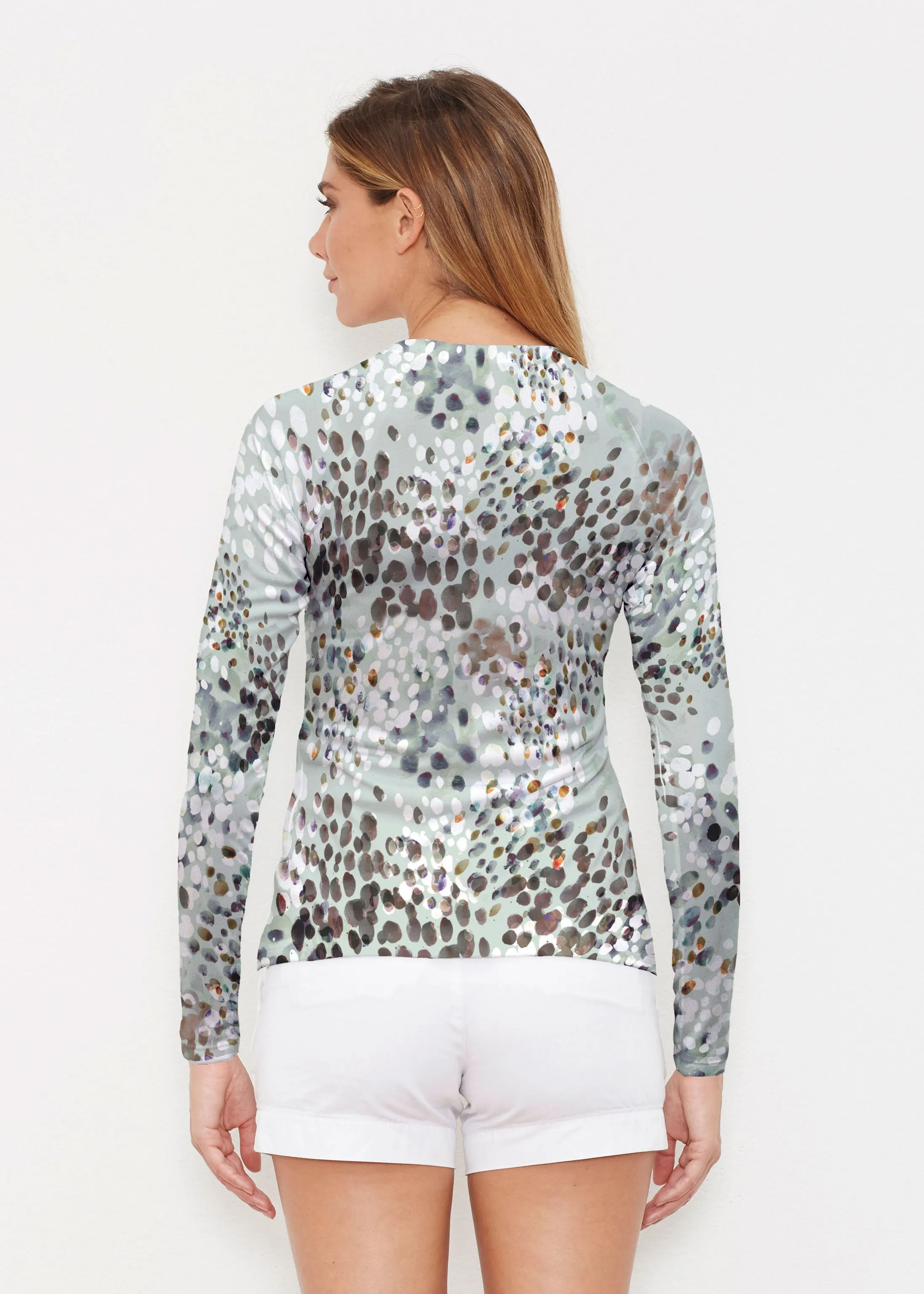 Painted Dots (8020) ~ Long Sleeve Rash Guard