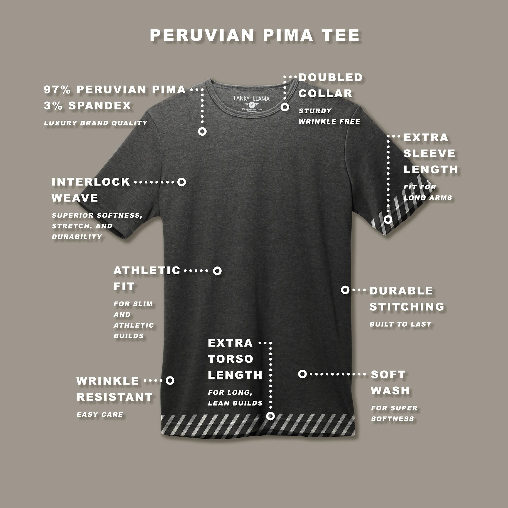 Peruvian Pima Crew Neck Tee