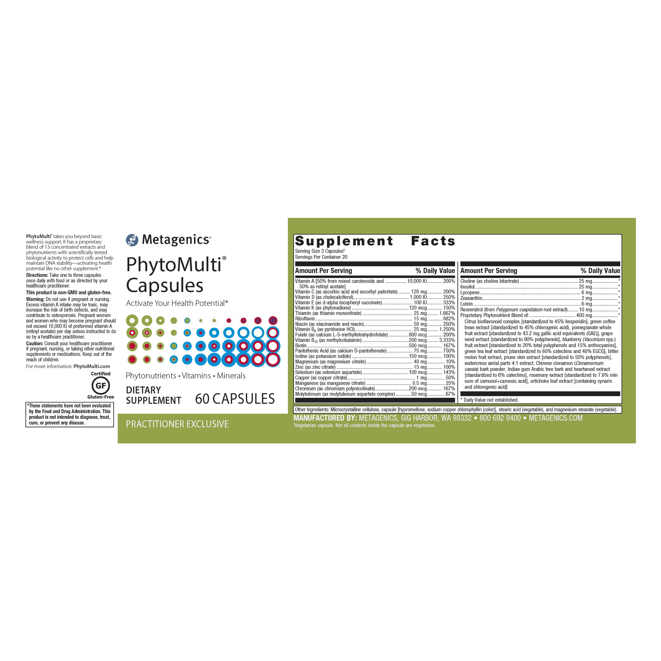 PhytoMulti® Capsules <br>Redefine Your Health Potential*