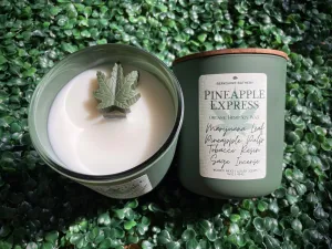 Pineapple Express | Organic HEMP Soy Wax - 16oz Wooden Wick Candle