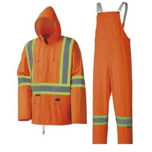 Pioneer 5598 Tough 150D Oxford Poly/PVC Waterproof Suit - Orange