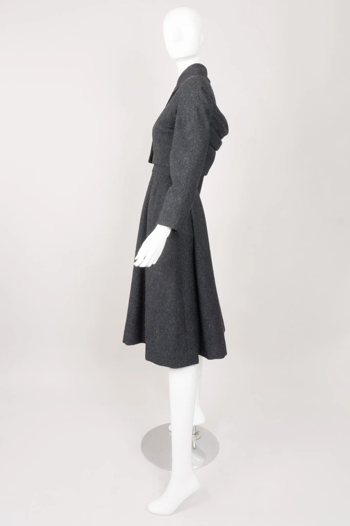 Pleated Crop Jacket & Dress Set