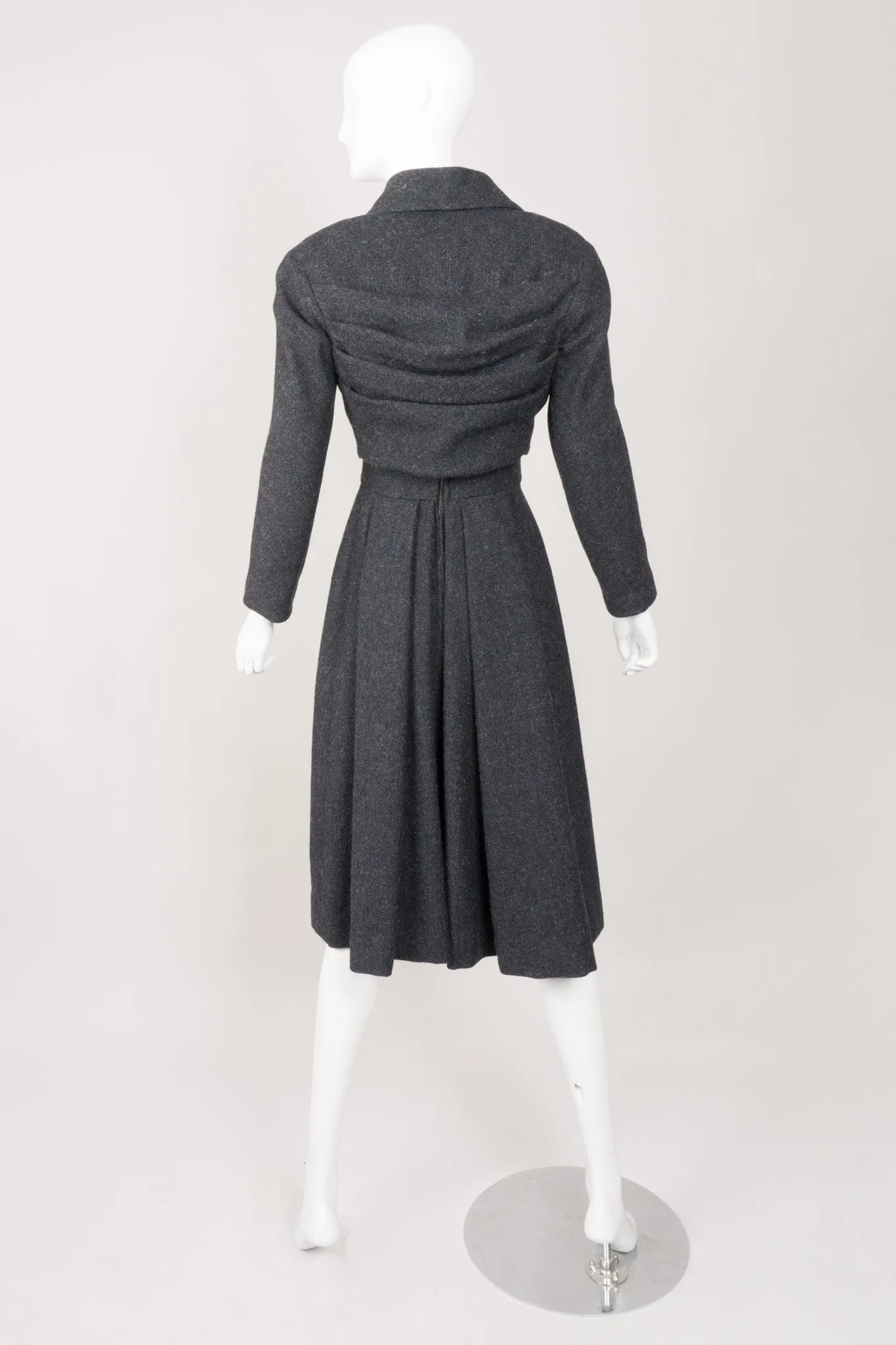 Pleated Crop Jacket & Dress Set
