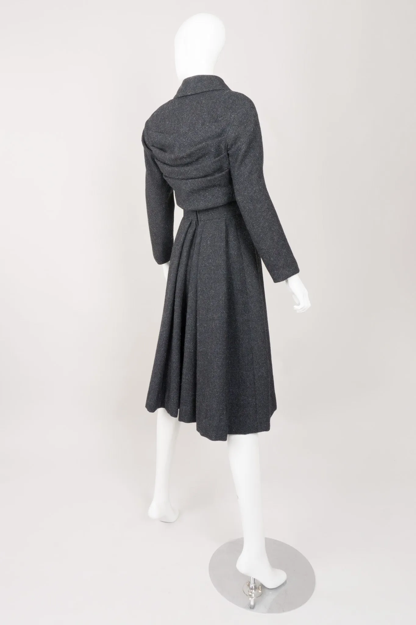 Pleated Crop Jacket & Dress Set