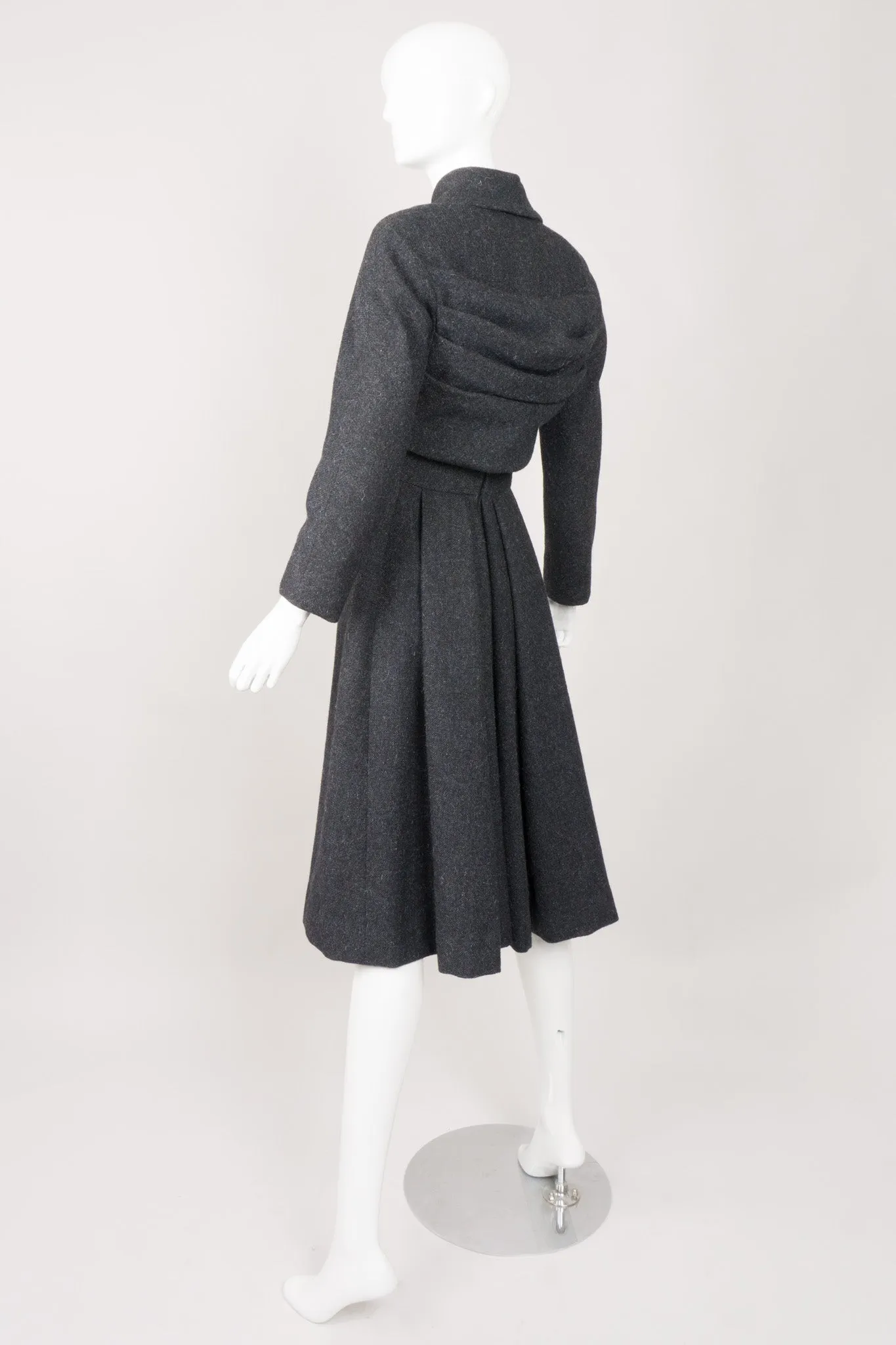 Pleated Crop Jacket & Dress Set
