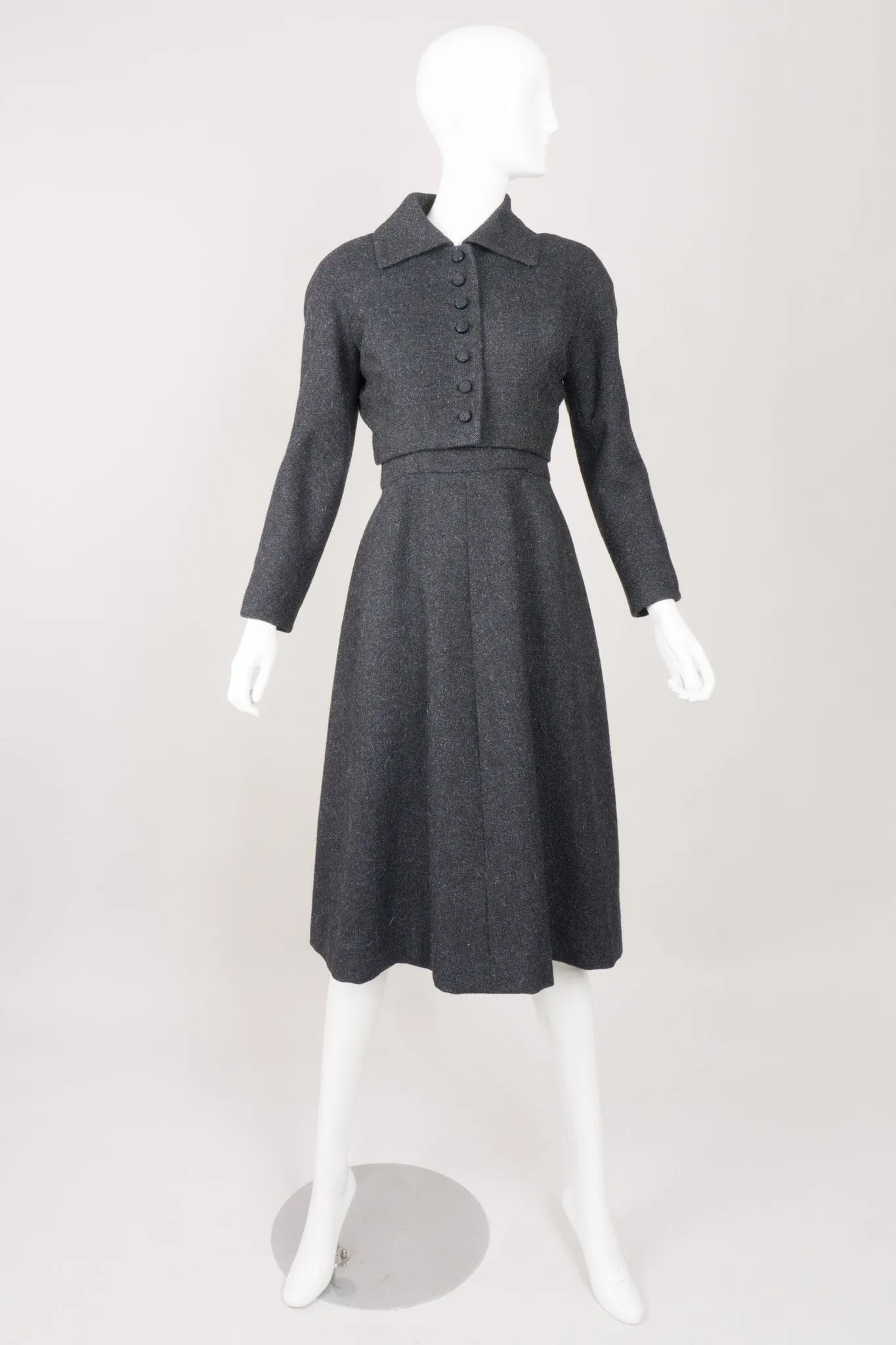 Pleated Crop Jacket & Dress Set