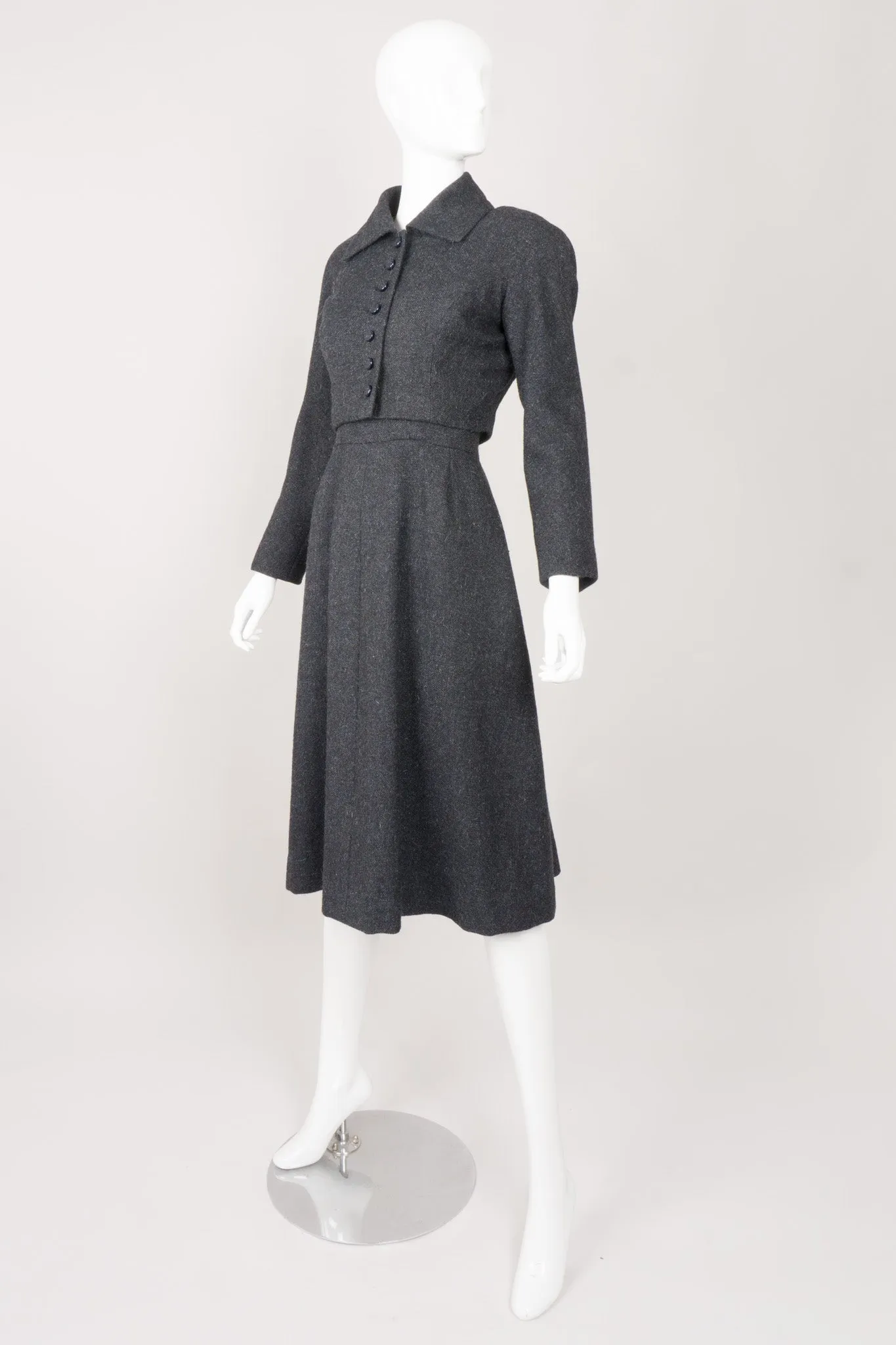 Pleated Crop Jacket & Dress Set