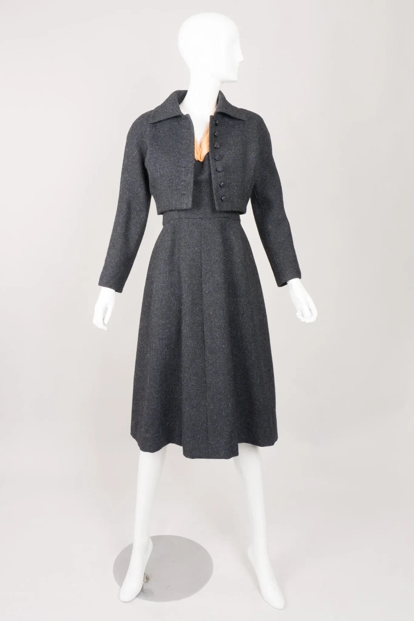 Pleated Crop Jacket & Dress Set