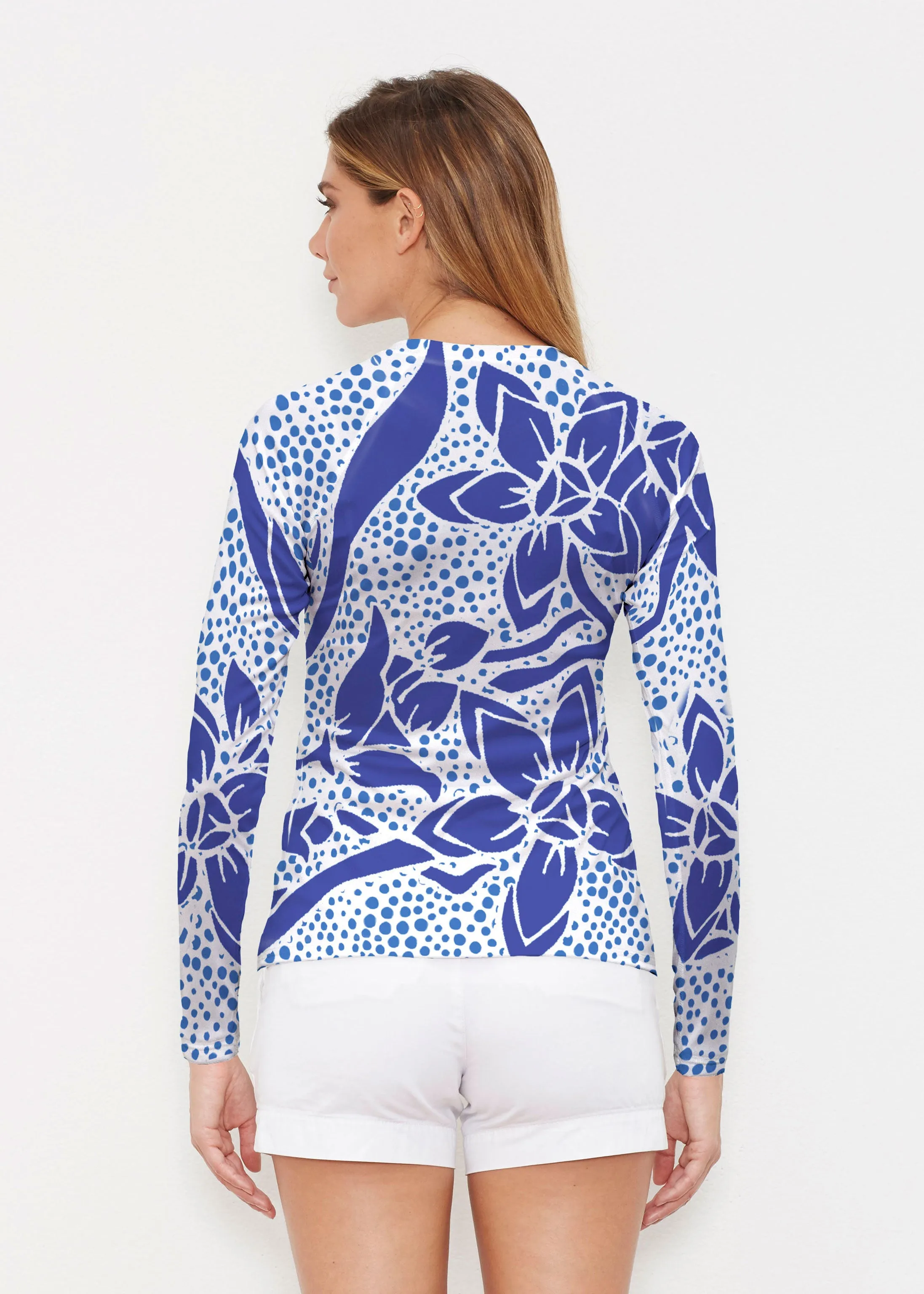 Polka Vine (8111) ~ Long Sleeve Rash Guard