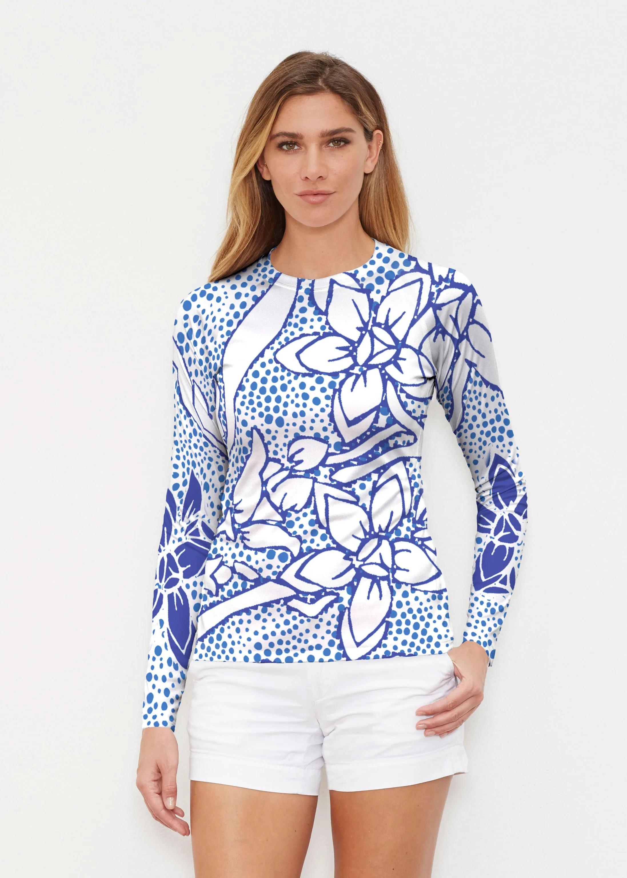 Polka Vine (8111) ~ Long Sleeve Rash Guard