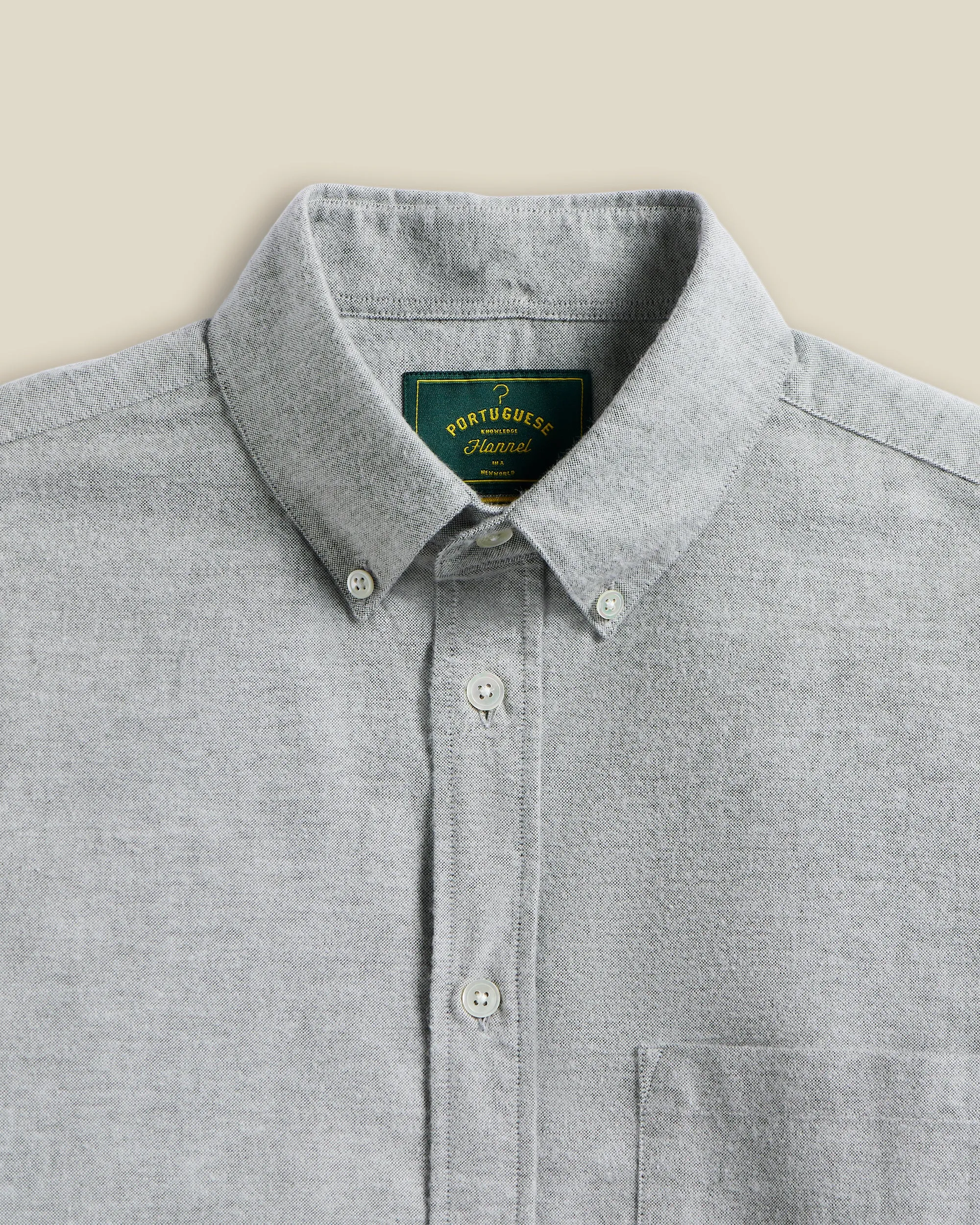 Portuguese Flannel - Brushed Oxford Shirt - Moss Green