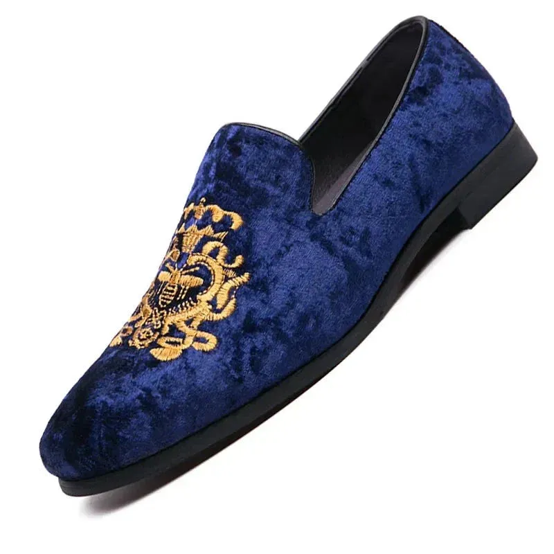Premium embroidered loafers
