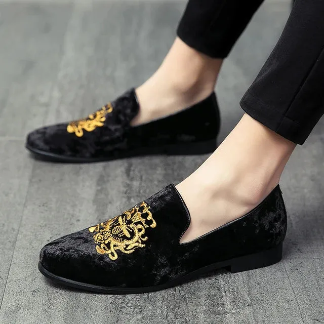 Premium embroidered loafers