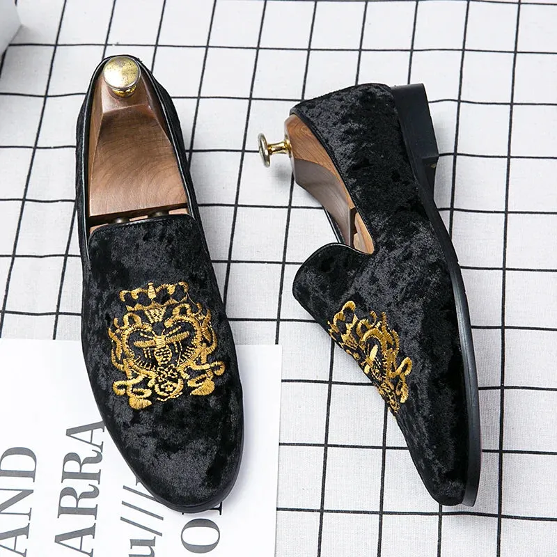 Premium embroidered loafers