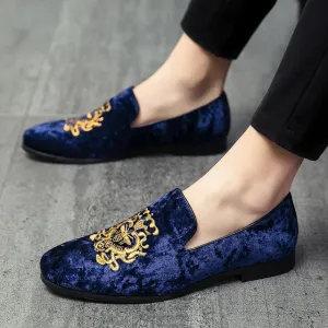 Premium embroidered loafers