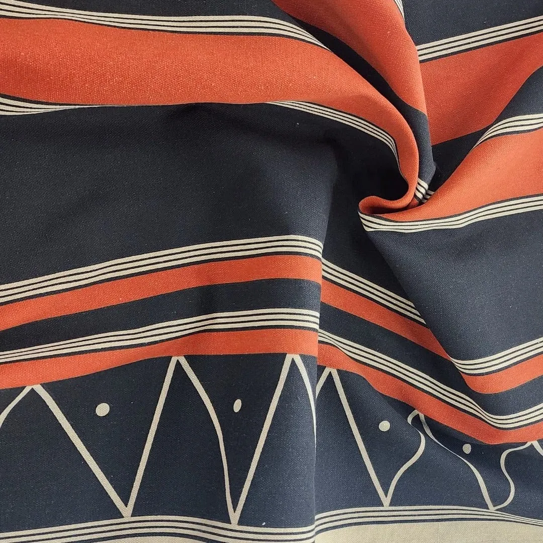 Printed Xhosa Fabric Dsn 2 150 cm Rust