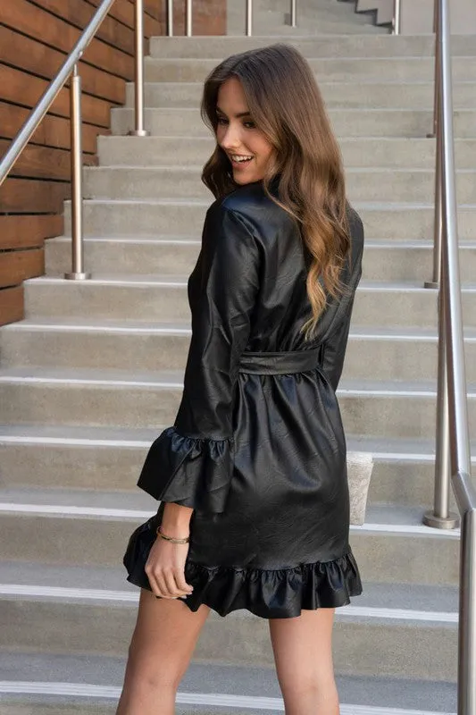 PU Leather Dress