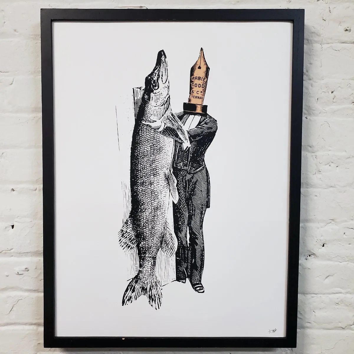 "Esox Duofold" (unframed) by Francisco Ramirez