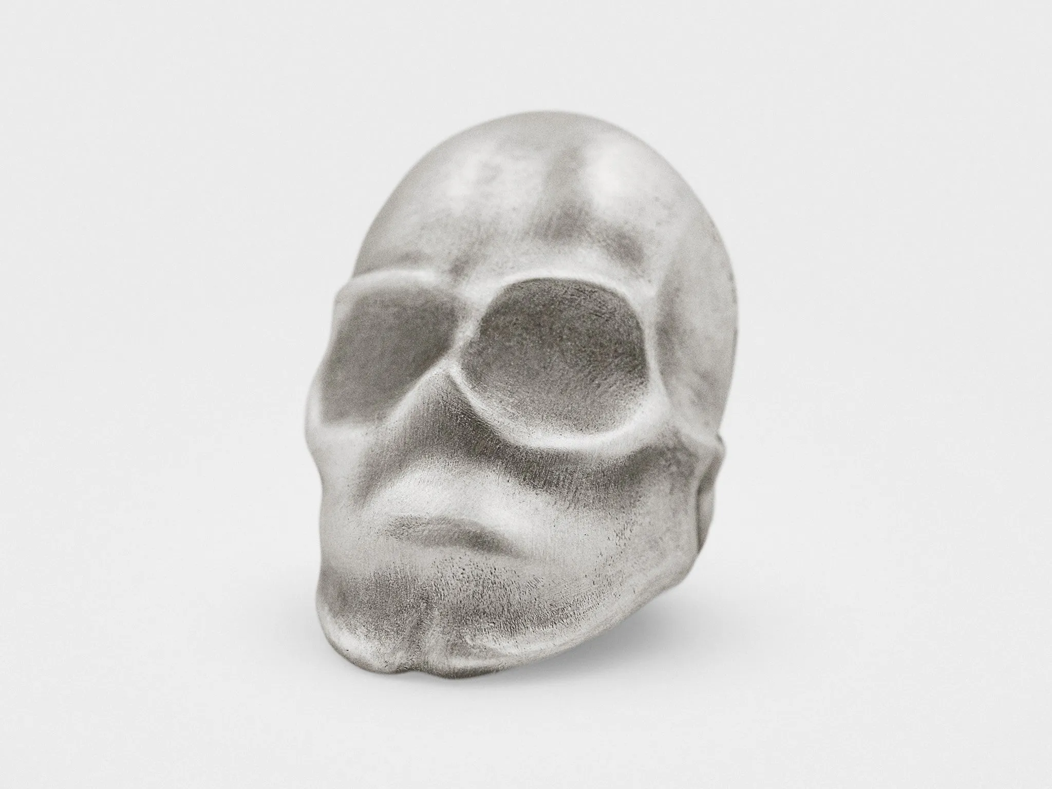 "Phantom" Skull Ring in Sterling Silver
