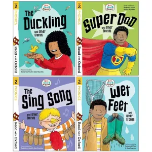 Read with Oxford: Biff, Chip and Kipper 4 Books Collection (Stage 2) by Roderick Hunt & Alex Brychta - Ages 4-5