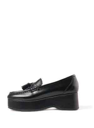 Roma platform loafers_Black