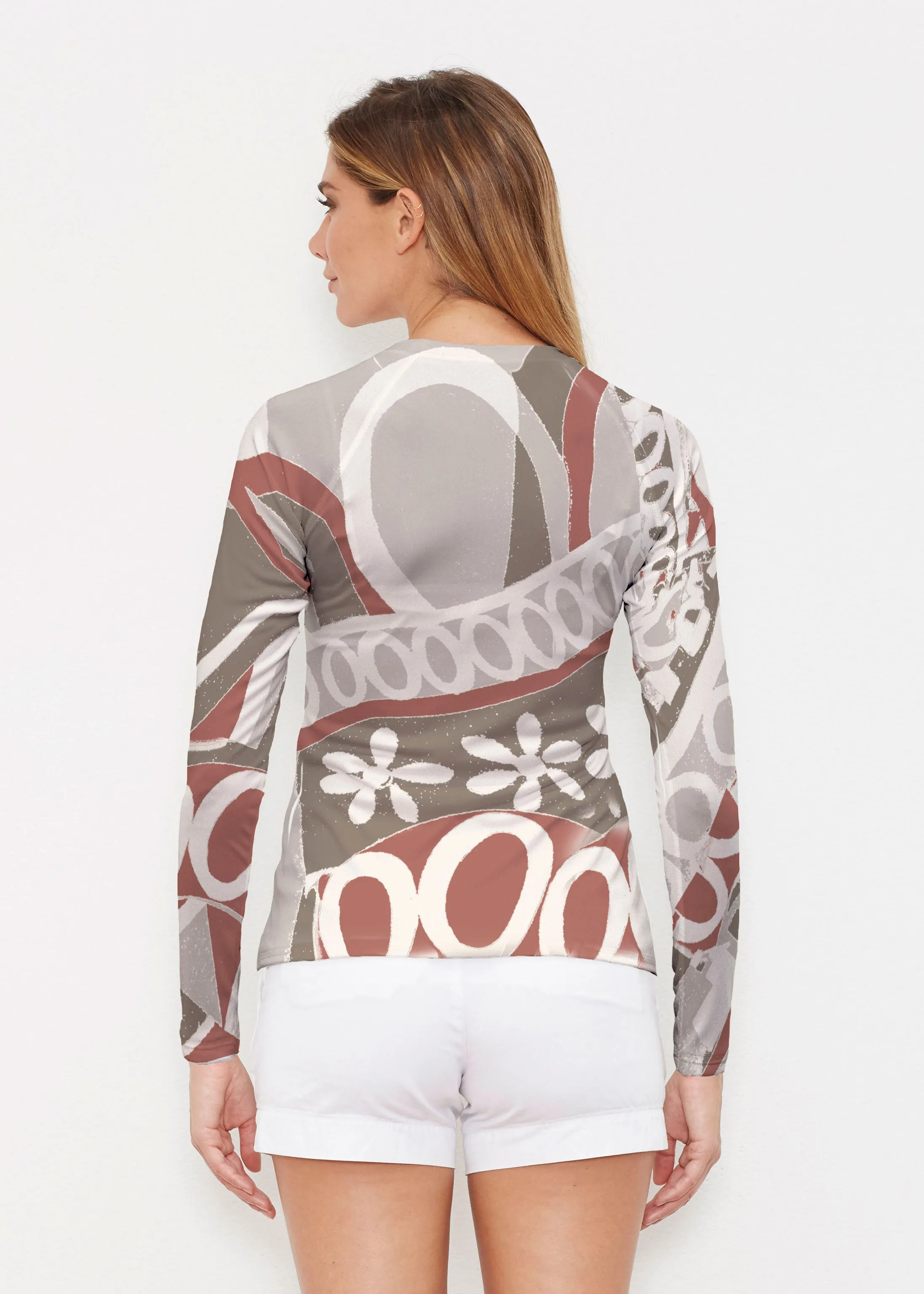 Rusty O"S (8162) ~ Long Sleeve Rash Guard