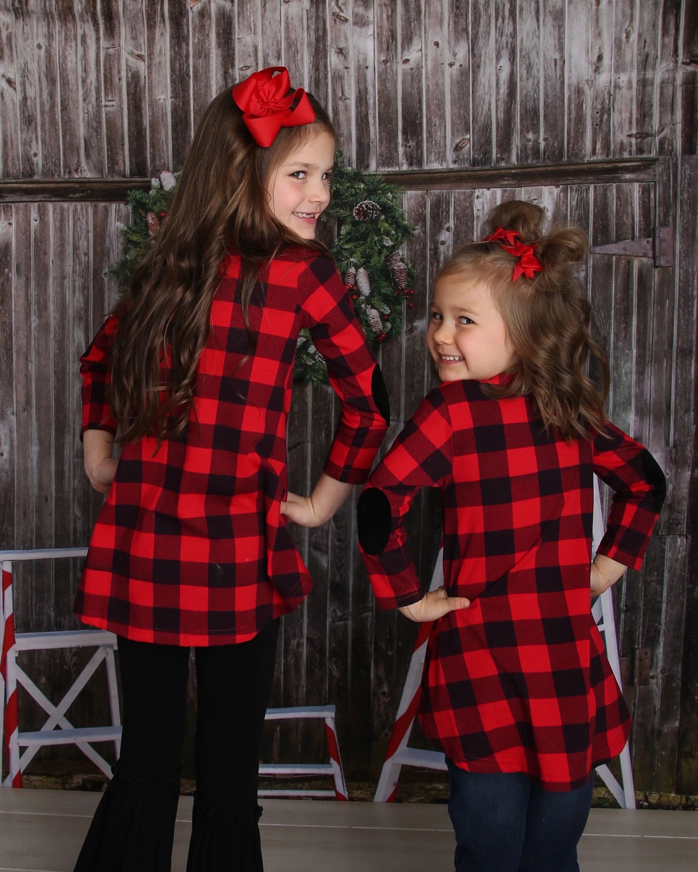 Sadie - "Buffalo Print Red Dress"