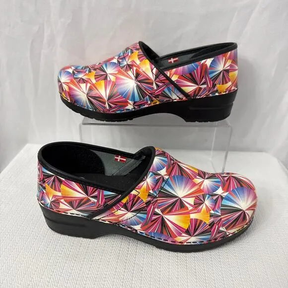Sanita Clog Women's 10.5-11 US Original Professional Geometric 42 EU‎ Multicolor